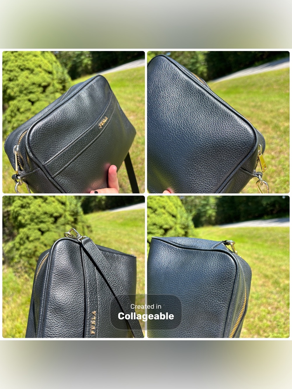 Furla Pebbled Leather Crossbody Bag - Picture 13 of 17